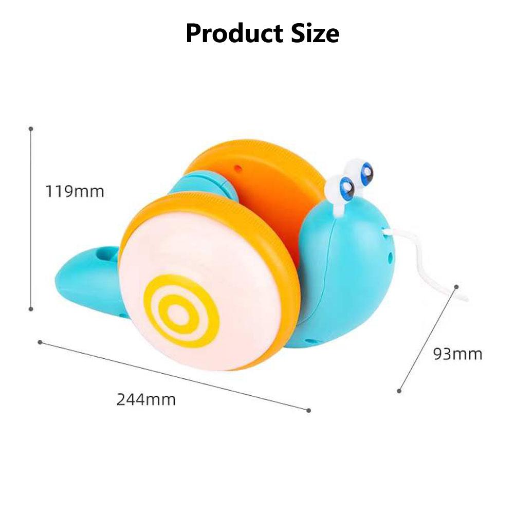 Новая игрушка-машинка с изображением улитки из мультфильма, ребенок учится ползать и тянуть со светом и музыкой, игрушка для раннего образования для детей