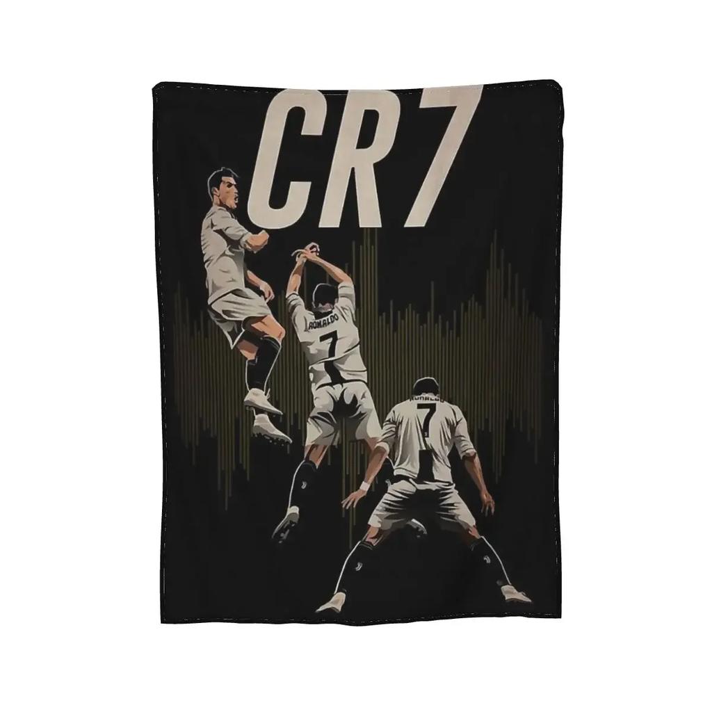 CR7 Cristiano Blanket Soft Warm Flannel Throw Blanket Bedspread for Bed Living Room Picnic Travel Home Sofa