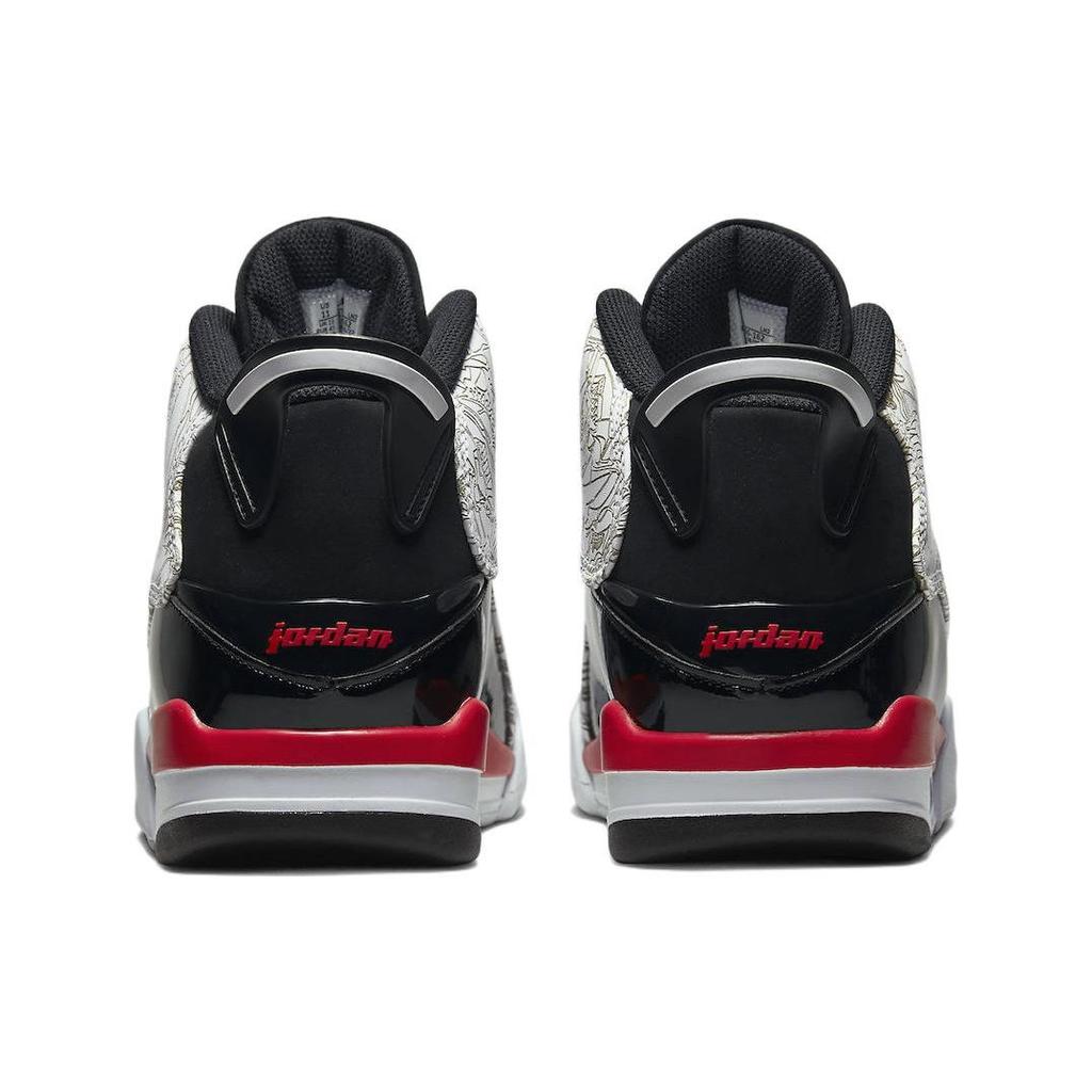 Кроссовки Air Jordan Dub Zero Fire Red Мужские Черно-белые 311046-162