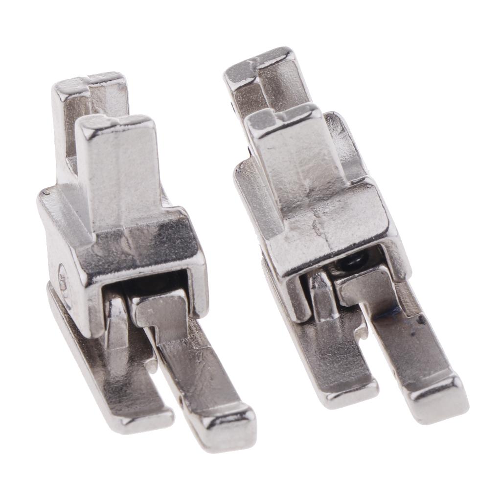 2pcs Right Compensating Top Stitch Presser Foot for Low Shank Sewing Machine