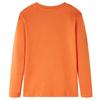 Детская футболка с длинным рукавом темно-оранжевая 92/104/116/128/140