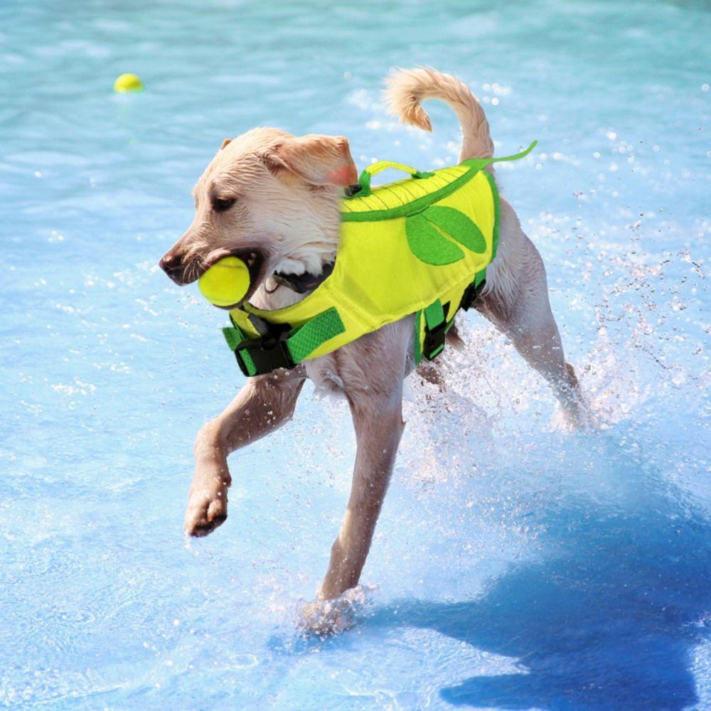 Breathable Pet Dog Life Jacket Soft Pet Life Vest Harness Summer Swimwear Clothes For Dogs Cats