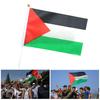 10/20/50/100Pcs Palestine Mini Flags with Pole Hand Held Small Palestine Stick Flags Miniature Hand Waving Flags