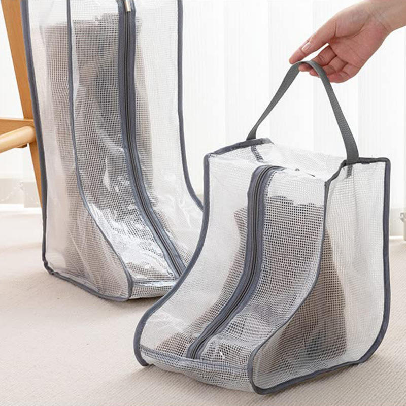 Household Transparent Short Boot Storage Bag Waterproof Dustproof Shoes Protection Bag Long Boots Pocket Moistureproof Container
