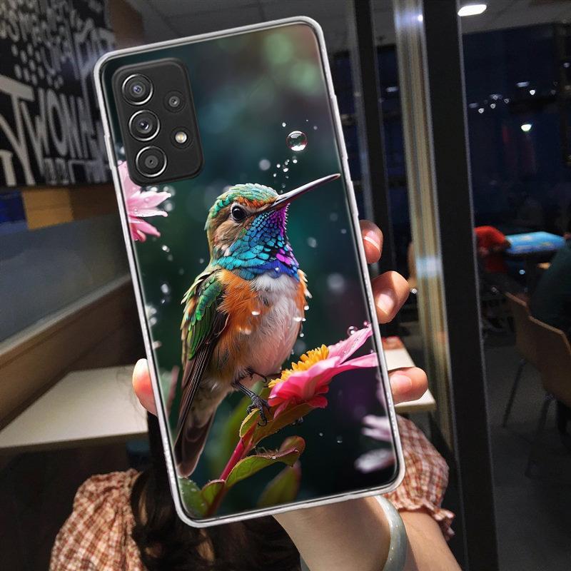The Spirit of Hummingbirds Phone Case for Samsung A54 A57 A37 A17 A14 A15 A12 A24 A34 A55 A35 A25 A52S A07 A05S A04S A22 A32 A72