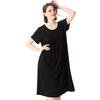Summer Casual Women Nightgown Sleepwear Nightdress Nightwear Soft Cotton Intimate Lingerie Modal Mid Length Home Dress