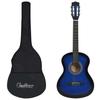 Beginner s Classical Guitar with Bag Blue 3 4 Size 36