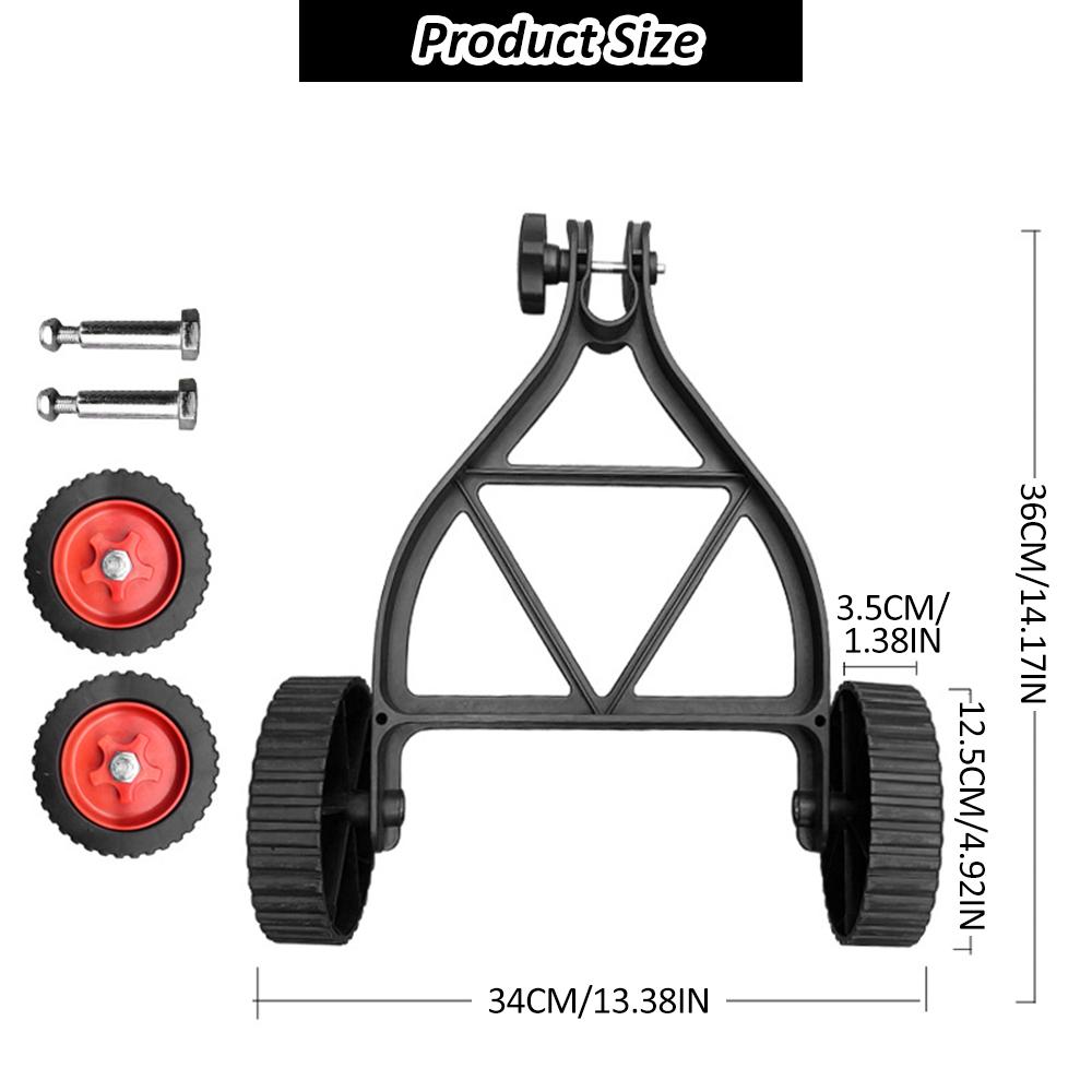 Labor-Saving Auxiliary Wheel of Lithium-Ion Mower Adjustable Support Wheels Set for Cordless Grass