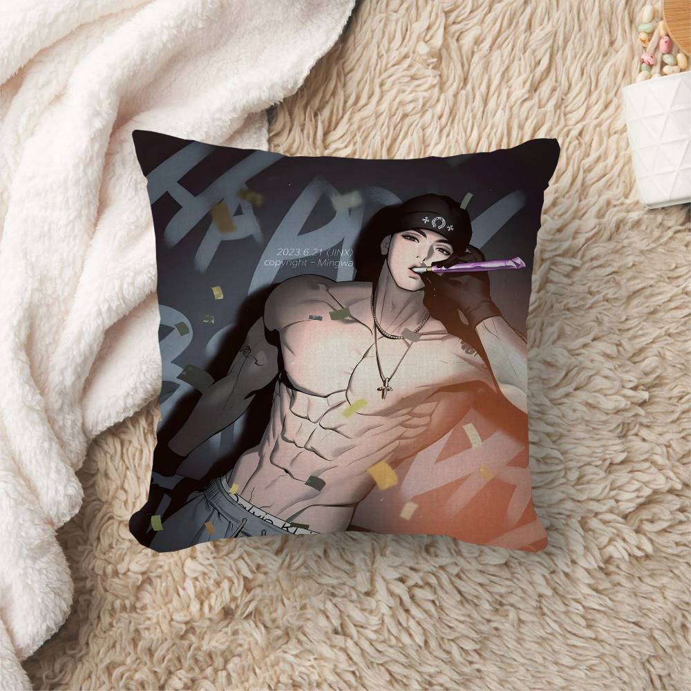 Anime B-Bj A-Alex Pillow Gift Home Office Decoration Bedroom Sofa Car Cushion Cover Case 45X45