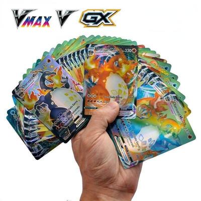 100 шт. Карты Покемон Блестящие VSTAR GX EX VMAX MEGA TAG TEAM Энергия Тренер Чаризард Пикачу Коллекция Боевые Карты F11
