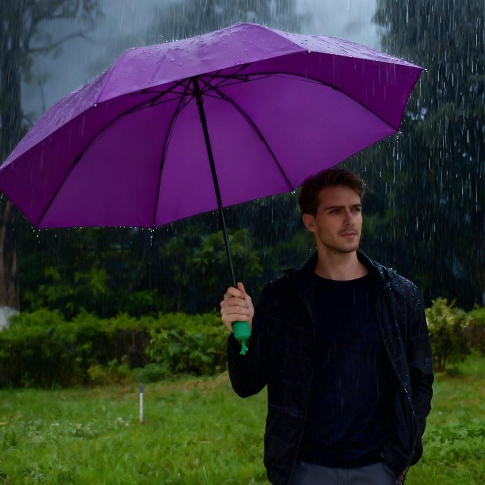 Portable Folding Umbrella Compact Size 8 Ribs Design UV Resistant Umbrella Manual Open Durable Sun-Protective Umbrella