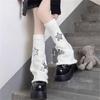 Womens Lolitas Knit Long Socks Star Leg Warmers Harajuku Japanese Style Booties Socks Winter Warm Ankle Heap Socks