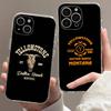 Popular Y-Yellowstone D-Dutton R-Ranch For iPhone 17 16 15 14 13 12 Mini 11 Pro Max Transparent Case