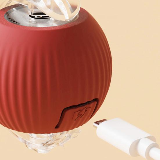 Интерактивная игрушка-мяч для кошек, перезаряжаемая через USB, самодвижущаяся игрушка-мяч для домашних животных, автоматически катящийся умный мяч для домашних кошек, увлекательное движение