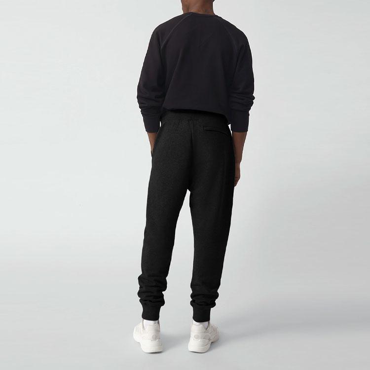 Canada Goose Серия Huron SS22 Красная этикетка Дышащие Однотонные С манжетами Длинные брюки Трикотажные Спортивные брюки Мужские брюки Черный 7402M-61