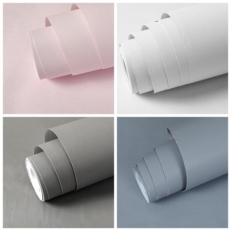 10 м макарон чистый цвет утолщается ПВХ DIY гостиная пленка самоклеящаяся настенная бумага водостойкая настенная наклейка декоративная