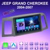 2 DIN Android Carplay автомобильное радио для JEEP GRAND CHEROKEE 2004-2007 мультимедийный проигрыватель головное устройство стерео GPS навигация BT WIFI 4+64 ГБ