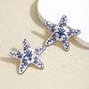 1 Pair Geometric Temperament Casual Starfish Stud Earrings Summer Simple Beach Vacation Earrings Ocean Jewelry Gift