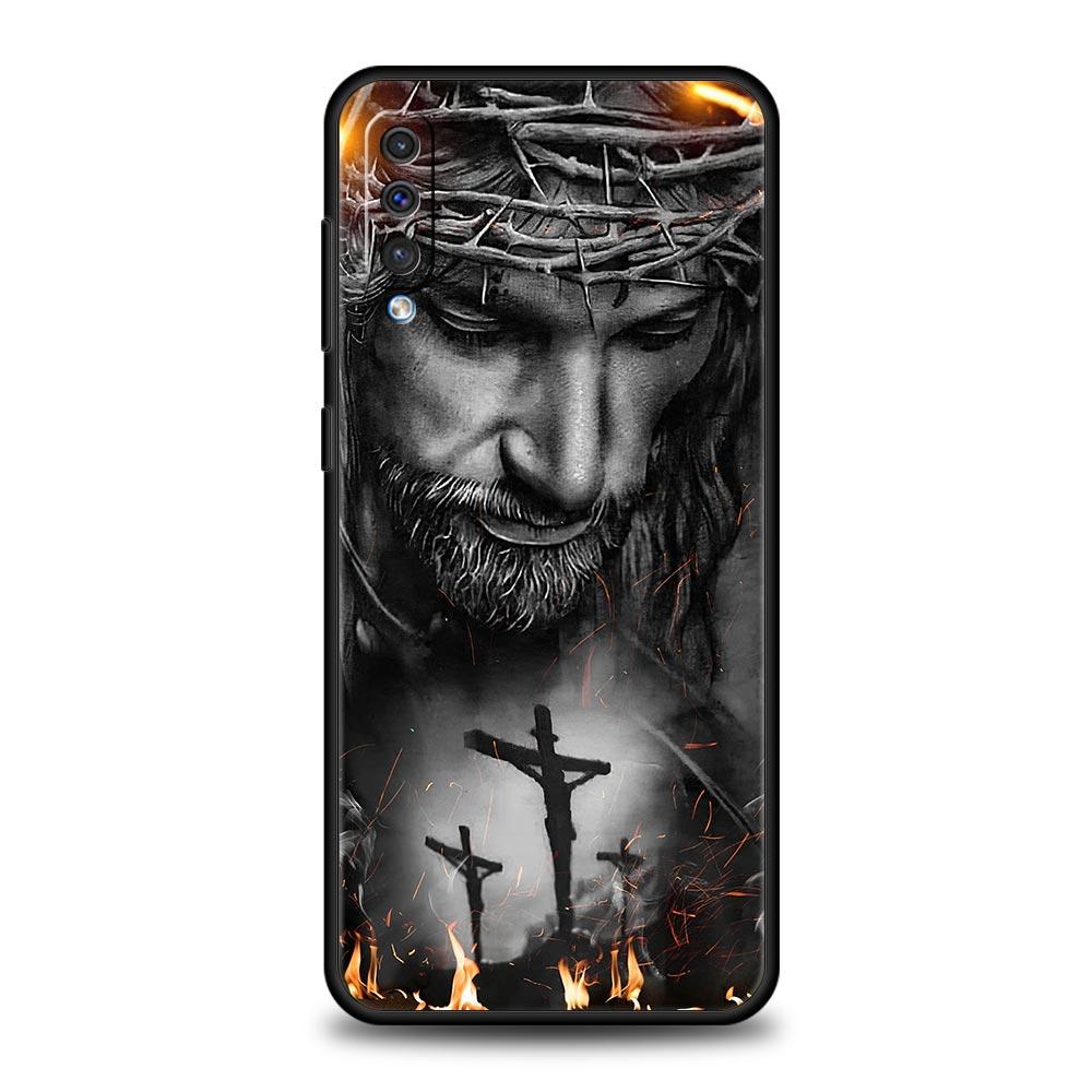 Faith Christian Religious Jesus Clear Phone Case For Samsung A56 A36 A26 A34 A17 A16 A06 A14 A12 A54 A72 A52 A50 A40 A32 Cover