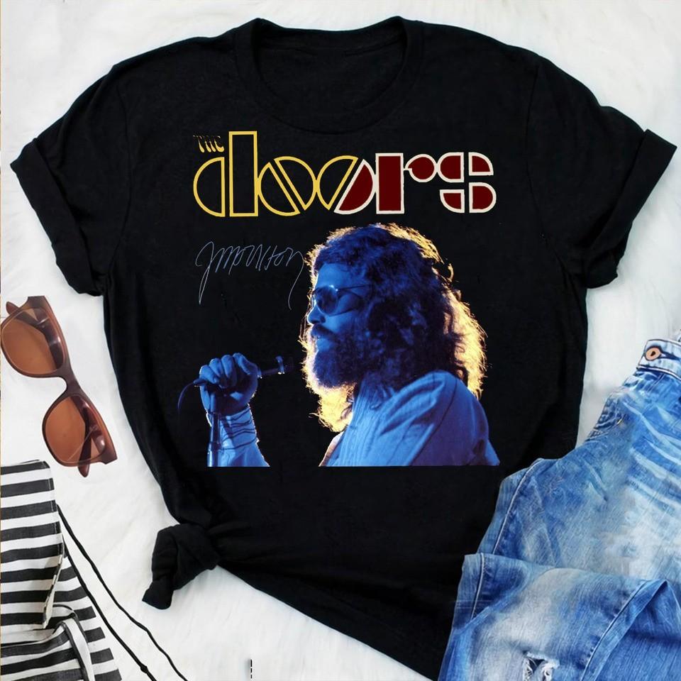 Джим Моррисон The Doors Черная футболка унисекс с коротким рукавом