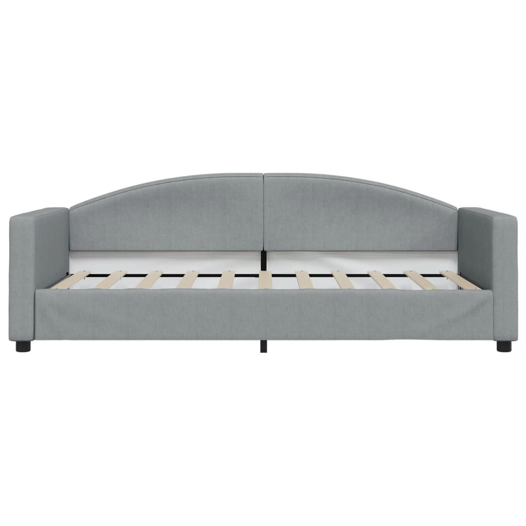 Daybed Light Grey 90x190 cm Fabric