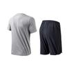 Anta Logo Print Round Neck Short Sleeve Shorts Casual Sports Set Men Sets Pigeon-Gray 952325202-5