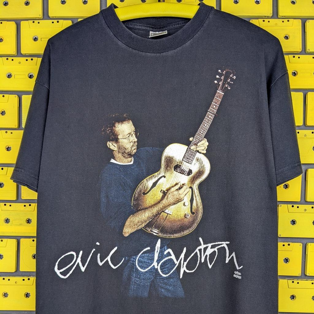 Vintage 1996 Eric Clapton Tour T-Shirt English Blues Classic Rock Guitarist Singer Merch Tee Size L