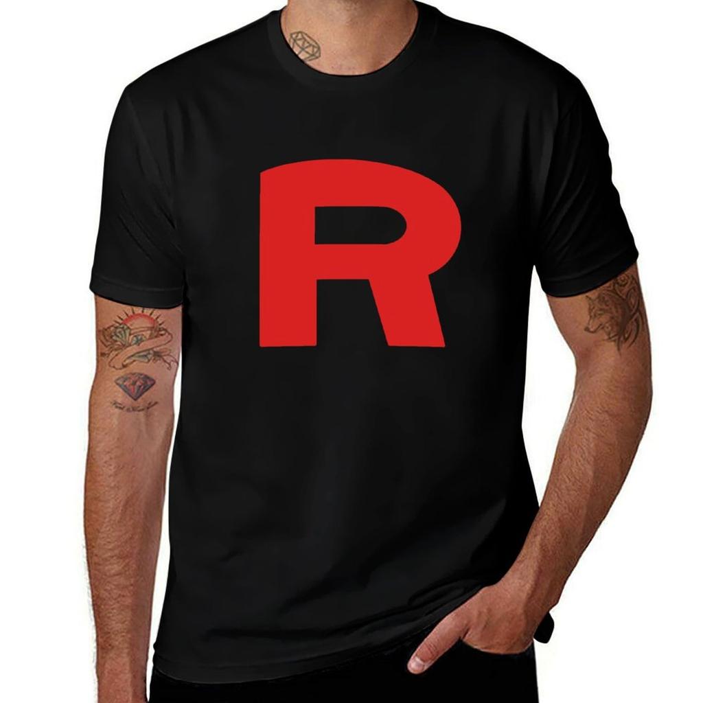 Team Rocket Go Official Logo Tshirt Casual Pattern Print Tee Shirt