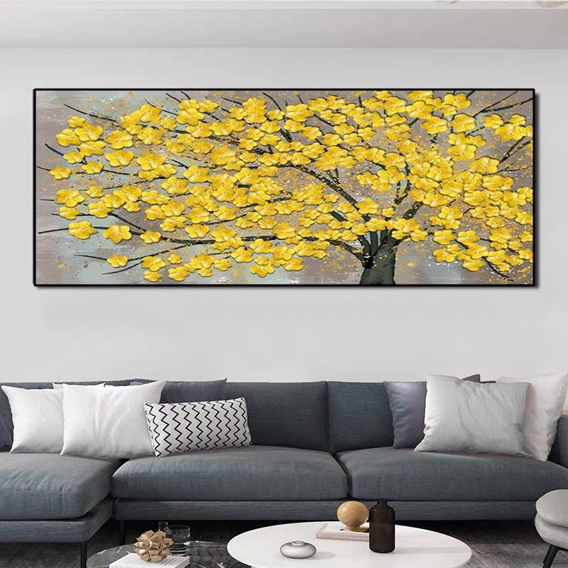 Абстрактное богатое дерево, скандинавские постеры и принты, акварель, холст, живопись, настенные художественные картины для гостиной, домашний декор, Куадрос