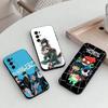 Чехол для телефона C-Gorillaz Anime для Samsung S25, S24, S21, S22, S23, S30, Ultra, S20, Plus, Fe, Lite, Note, 10, Черный чехол