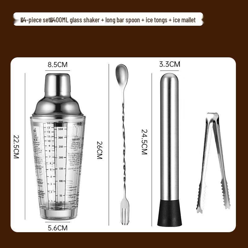 Cocktail Shaker Bartender Tool Set