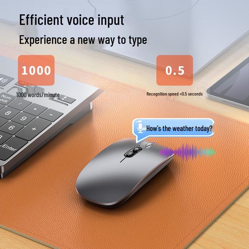 OLOEY Умная Беспроводная Bluetooth Мышь с Голосовым Вводом