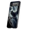Death Grim Reaper Skull Scythe Cover Phone Case For Samsung Galaxy Z Flip 7 6 5 4 3 5G Flip7 Flip6 Flip5 Flip4 Flip3 Black Funda