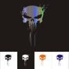 Waterproof Auto Reflective Sticker Car Skull Decal 3D Car Stickers Punisher Skull Sticker