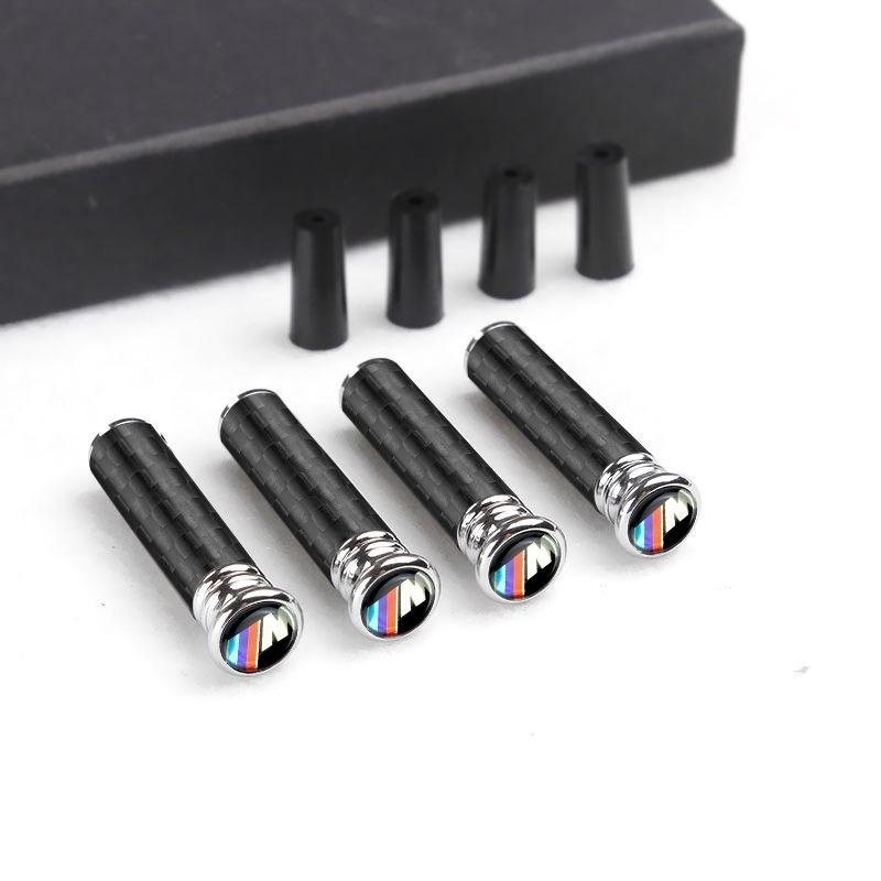4pcs Carbon Fiber Car Door Lock Pin Door Lock Rod For BMW X1 X2 X3 X4 X5 X6 X7 G30 G20 Auto Knob Pull Security Insurance Sticker rvzc66