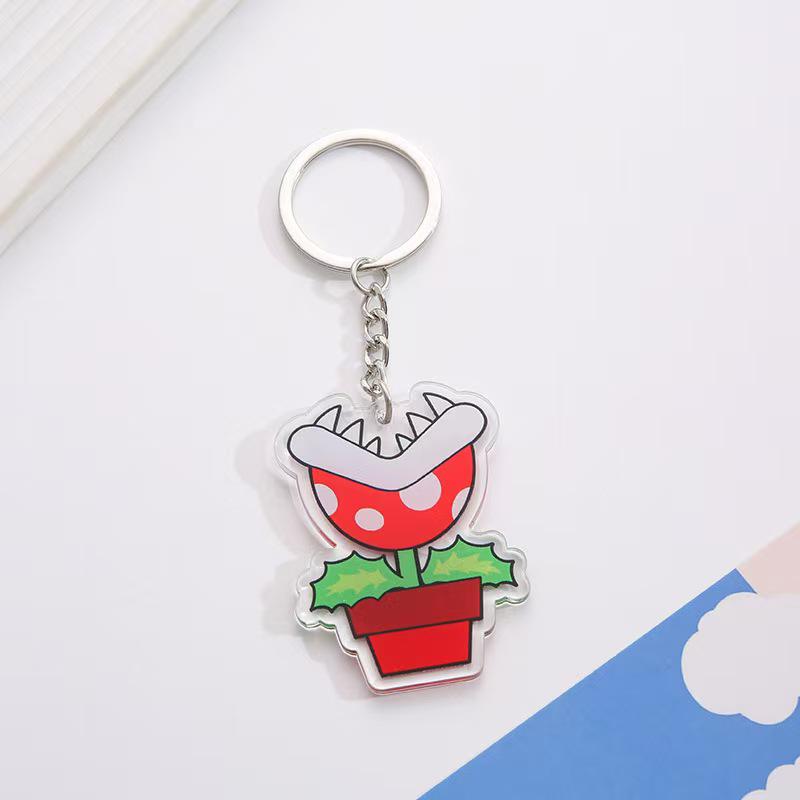 Акриловый брелок Super Mario Аниме Мультфильм Подвеска для рюкзака