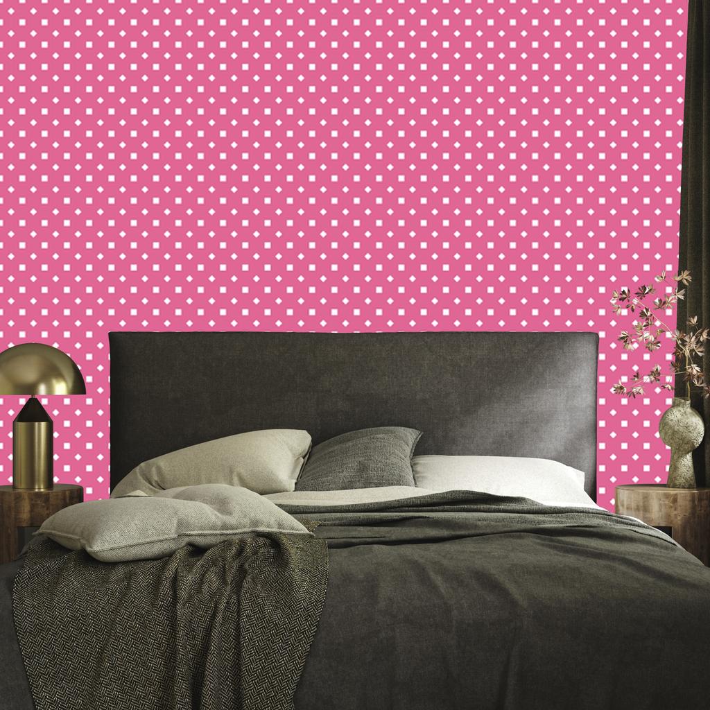Wallpaper Dots powder pink, bottom powder pink 50x1000
