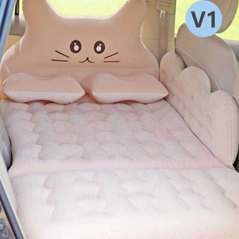 Car Inflatable Travel Air Mattress Bed Back Seat Sleep Pad Premium Portable Car Mattress Universal