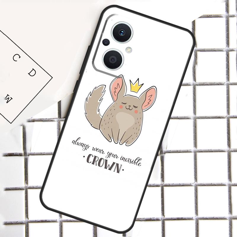 Мультяшный чехол для телефона с шиншиллой для OPPO Reno 12F 12 13 11 14 F 10 Pro 8T 7 8 Lite OPPO Find X8 X6 X5 Pro