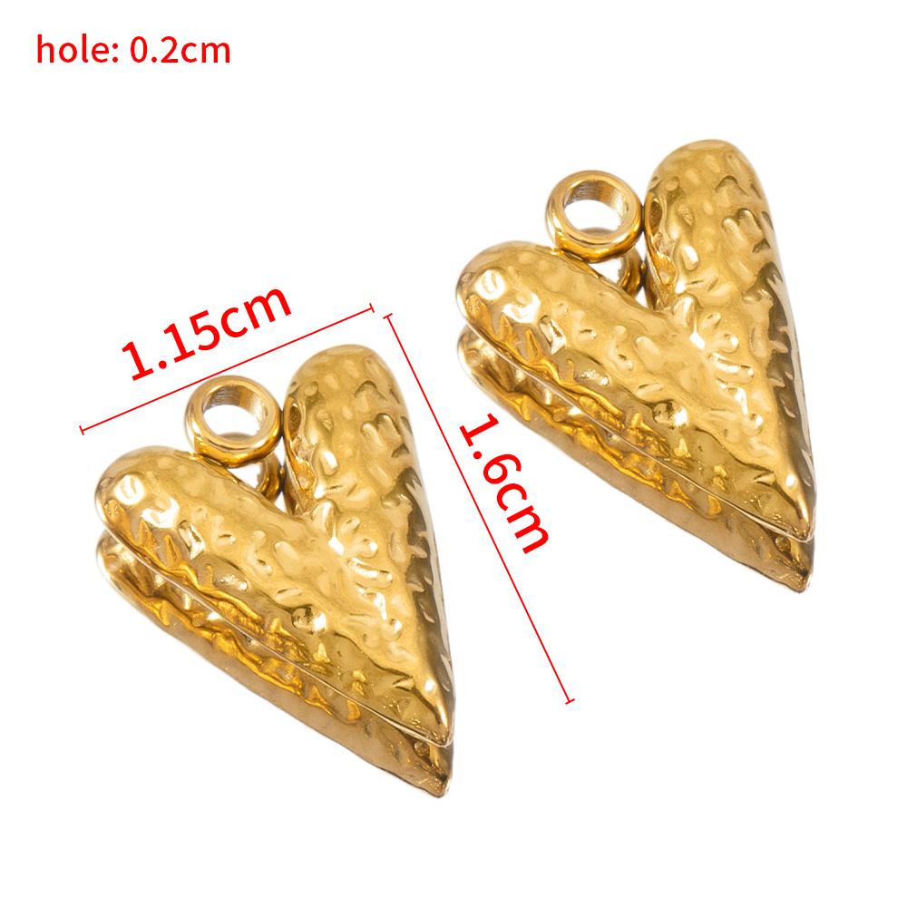 5pcs Stainless Steel Geometric Heart Bowknot Charms Pendants DIY Jewelry Making Findings Necklace Bracelets Earrings Supplies
