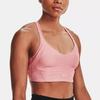 Under Armour Infinity Rib Solid Training Sports Bra Женское нижнее белье Clay-Pink 1365772-663