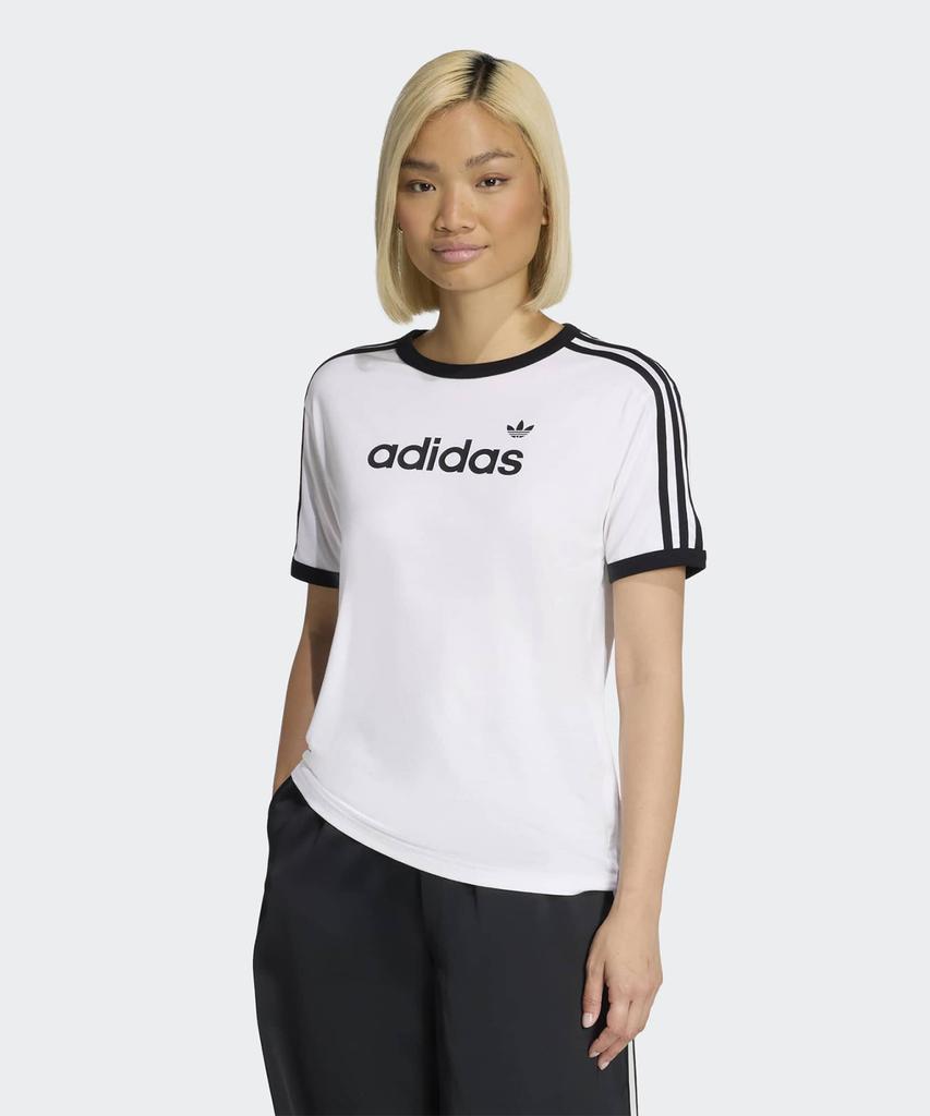 ADIDAS Linear T-Shirt - White:Black / Kc9012