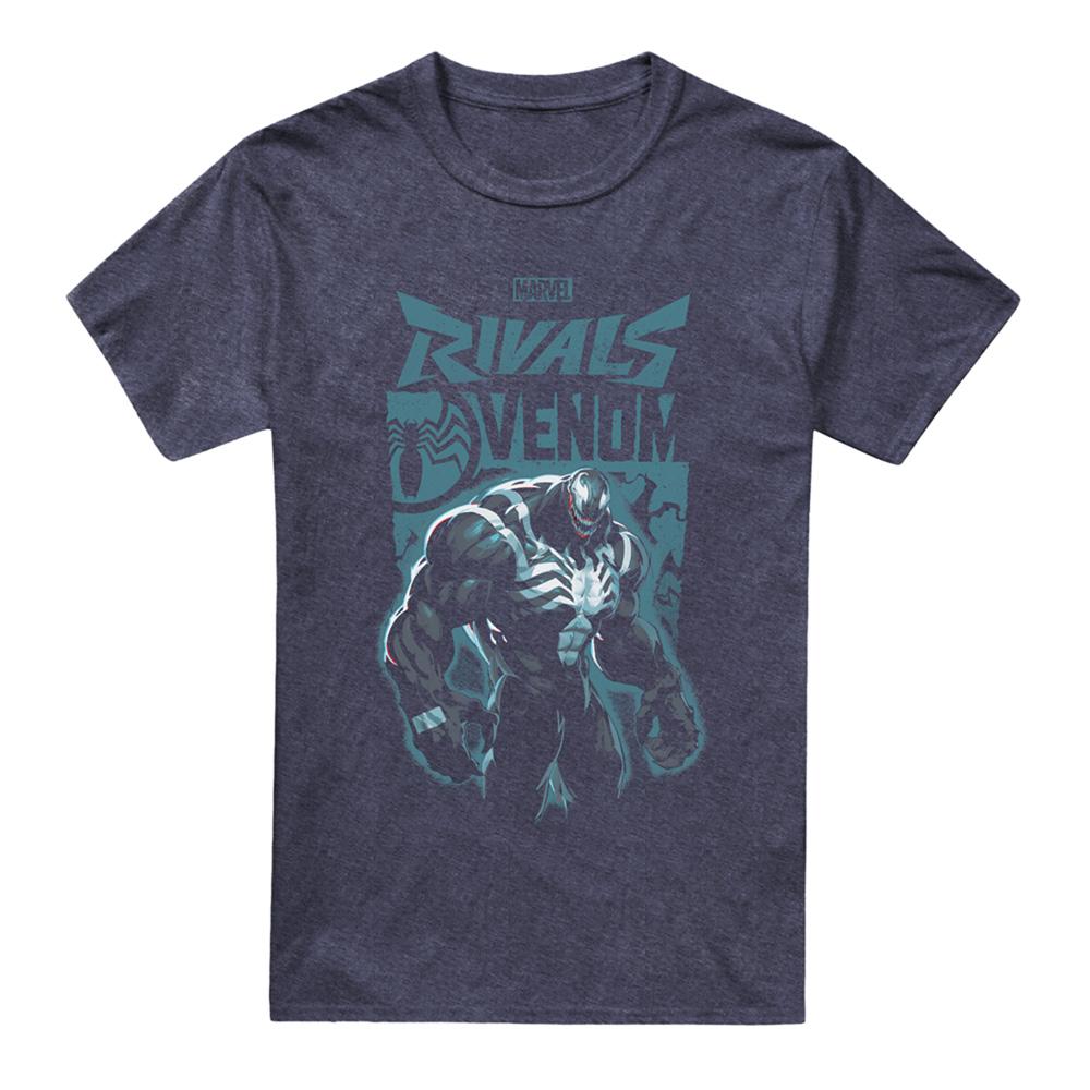 Marvel Rivals Unisex Adult Symbiote Venom Heather T-Shirt