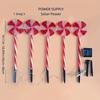 Светильники Candy Cane Solar Stake Lights, Пластик, Уличный декор для сада, Праздничные светильники для газона, Водонепроницаемый IPX4, Работает на солнечной энергии, Без пульта дистанционного управления, Емкость аккумулятора 300 мАч