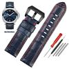 Высококачественный водонепроницаемый ремешок для часов для Panerai PAM688 441/1313, мужской синий ремешок из воловьей кожи, аксессуары 22 мм, 24 мм, 26 мм