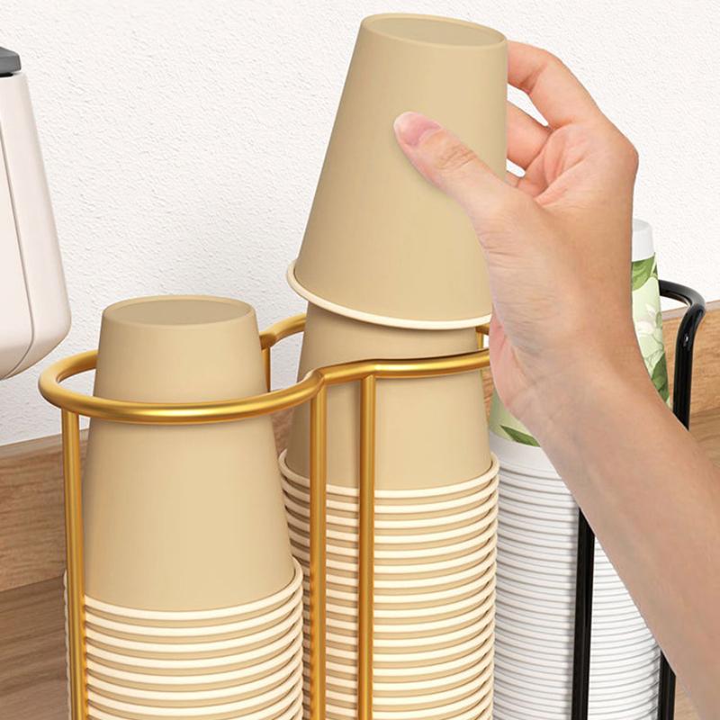 Kitchen Paper Cup Holder Disposables Cups Picker Multifunctional Desktop Cup Storage Rack Household Coffee Cup Holder For Home