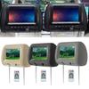 7" Car Headrest DVD Player 2 Screens Remote Control Display MP5 Control 16:9 LCD Video Player for Car Rear Seat Entertainment System