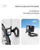 Aluminum Alloy GoPro Car Mount: First-Person Live Broadcast Fixed Bracket with Magnetic Base.