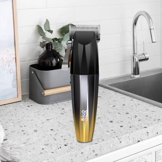 1 комплект, профессиональная электрическая машинка для стрижки волос, регулируемая режущая головка, мощная тихая машинка для стрижки волос для домашнего бритья