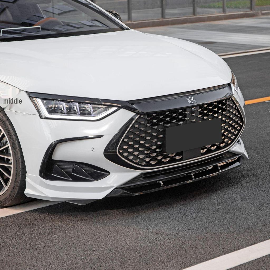 Совместимо с BYD Han DMMI: Обвес MC Sports - Включает передний сплиттер и губу, заднюю губу, задний и верхний спойлеры, боковые юбки.